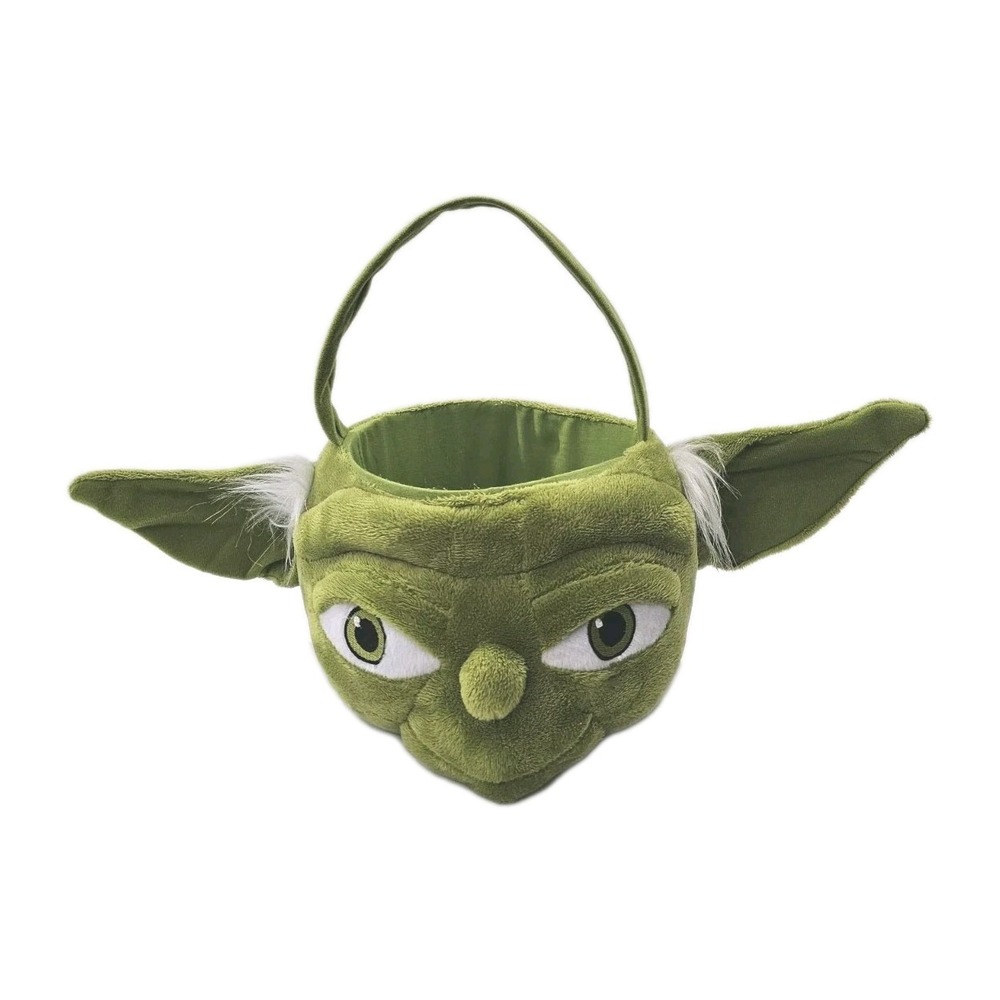 Star Wars Disney Yoda Plush Green Basket With Handle Medium For Easter Halloween